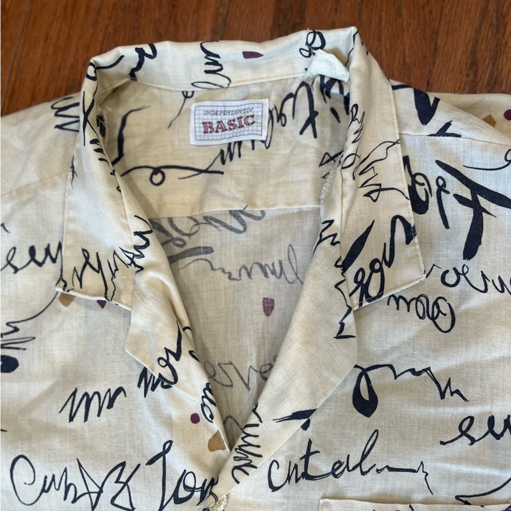 Independently Basic Vtg 90’s Graffiti Script Butt… - image 8